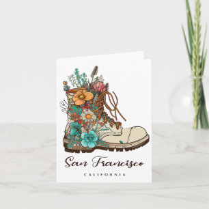 San Francisco Hiking Outdoors Souvenir 1 Card