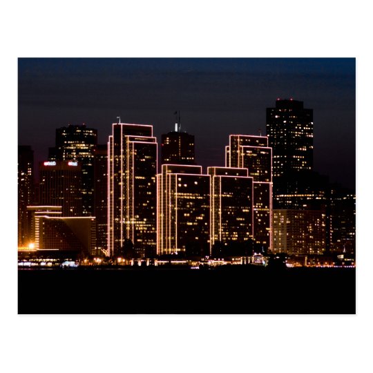 San Francisco Holiday Lights Postcard