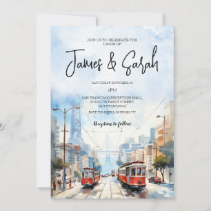San Francisco Landscape Wedding Destination Invitation