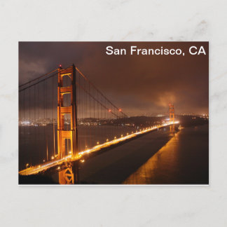 San Francisco Late Night View Postcard