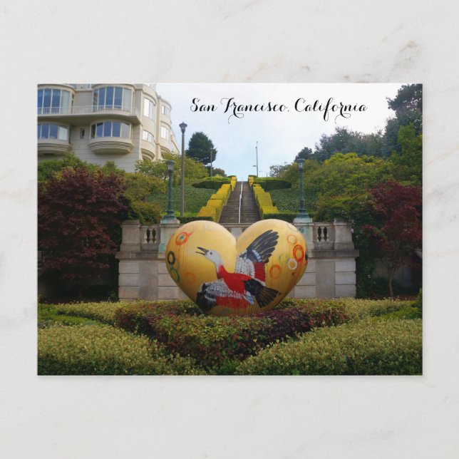 San Francisco Lyon Street Steps #1 Postcard (Front)