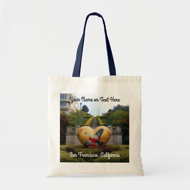 San Francisco Lyon Street Steps #1 Tote Bag (Front)