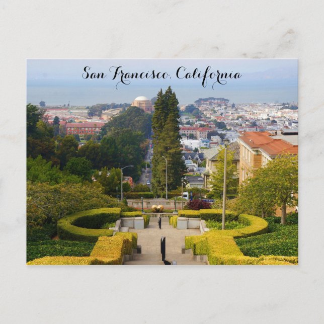 San Francisco Lyon Street Steps #3-2 Postcard (Front)