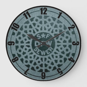 San Francisco Man Hole Cover Customised Clock