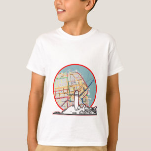 San Francisco Map jGibney The MUSEUM Zazzle Gifts T-Shirt