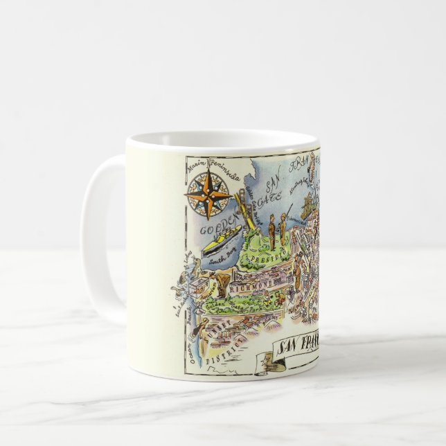 San Francisco Map Mug (Front Left)