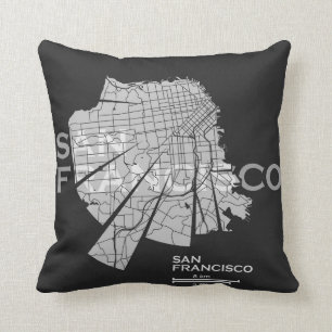 San Francisco Map Pillow
