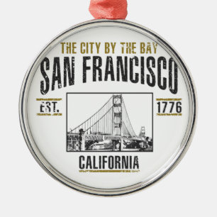 San Francisco Metal Ornament