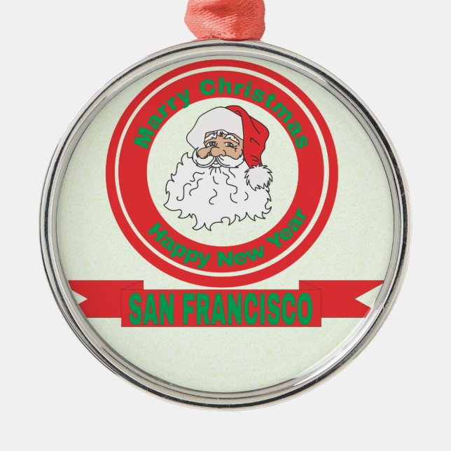 San Francisco Metal Ornament (Front)