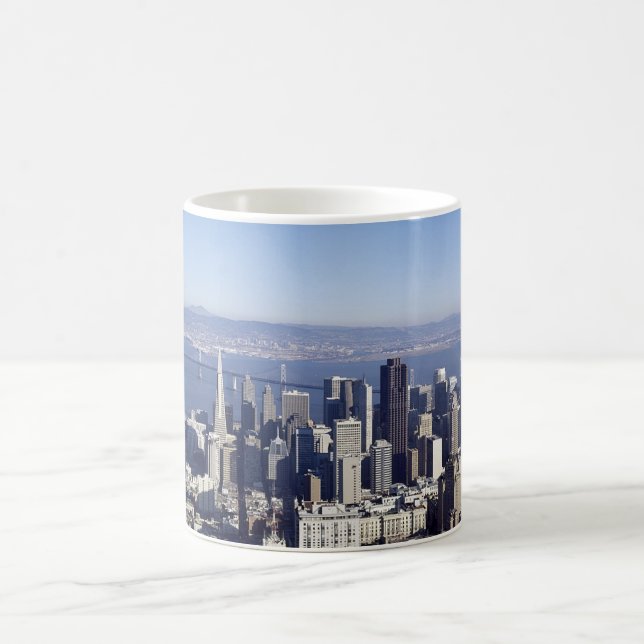 San Francisco Nature Scene Buildings Towers Coffee Mug (Center)