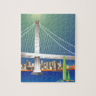San Francisco New Oakland Bay Bridge Cityscape Jigsaw Puzzle