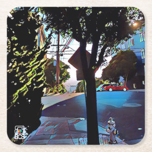 San Francisco Nob Hill Paper Coaster
