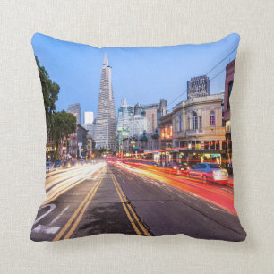 San Francisco North Beach Motion Blur Traffic Cushion