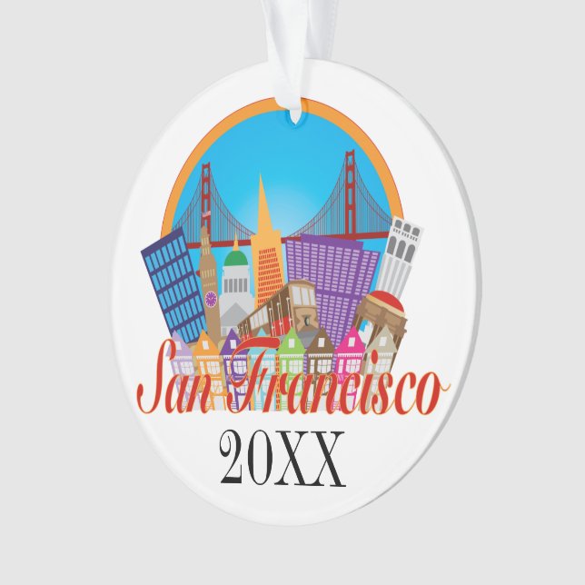 San Francisco Ornament (Front)