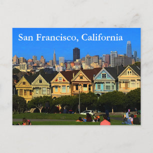 San Francisco Painted Ladies #1-2 Postcard