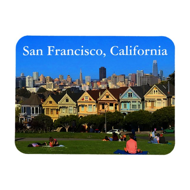 San Francisco Painted Ladies #1 Magnet (Horizontal)
