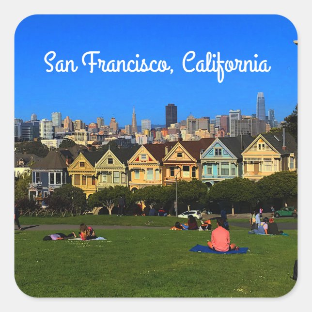 San Francisco Painted Ladies #1 Stickers (Front)