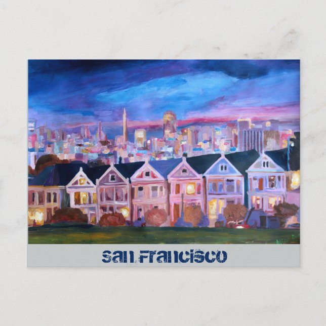 San Francisco  Painted ladies Postcard (Front)