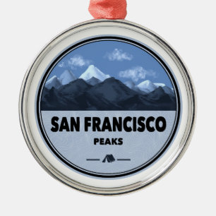 San Francisco Peaks Arizona Camping Metal Ornament