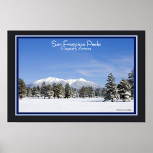 San Francisco Peaks Arizona In Snow Photograph Poster