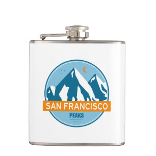 San Francisco Peaks Arizona Stars Moon Hip Flask