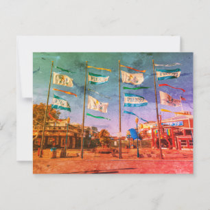 San Francisco Pier 39 Flags Postcard