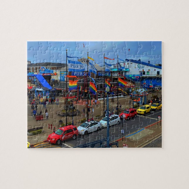 San Francisco Pier 39 Pride #1 Jigsaw Puzzle (Horizontal)