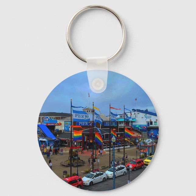 San Francisco Pier 39 Pride #1 Keychain (Front)