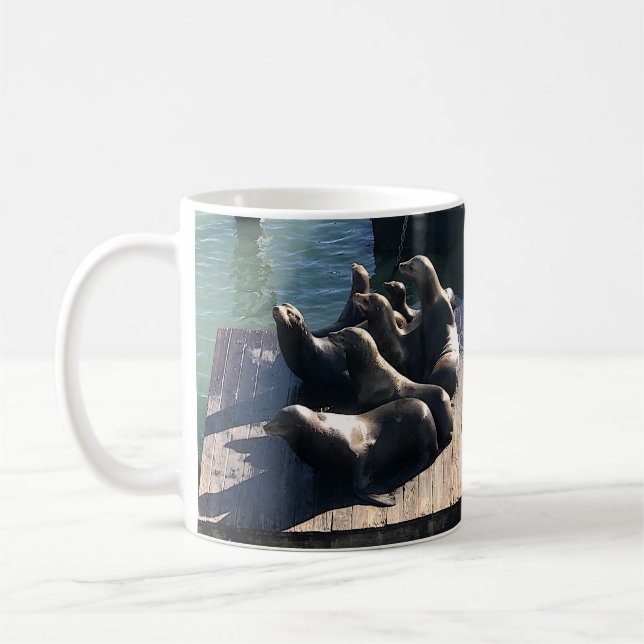 San Francisco Pier 39 Sea Lions #2 Mug (Left)
