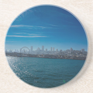 San Francisco Pier 39 Waterfront Photograph Coaster