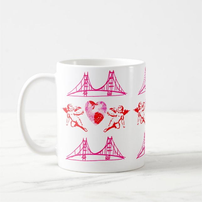 San Francisco  Pink Cupids Coffee Mug (Left)