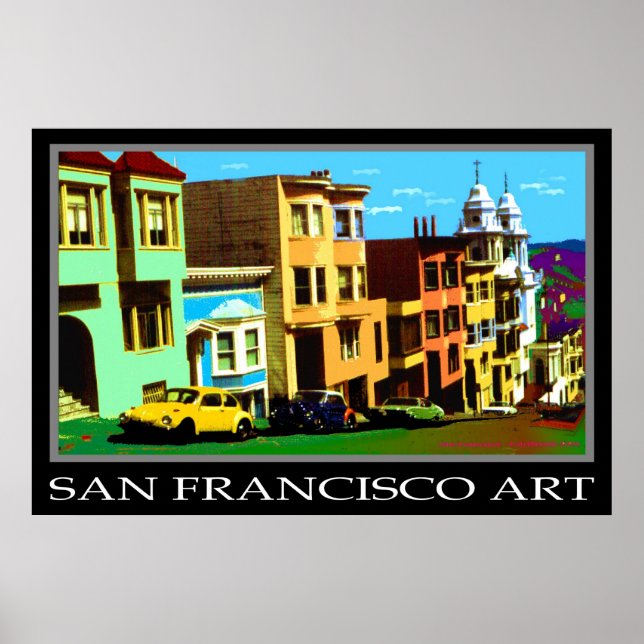 San Francisco Pop Art 69 - Photo Art Poster (Front)
