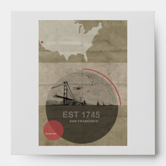 San Francisco Poster Envelopes (Front)