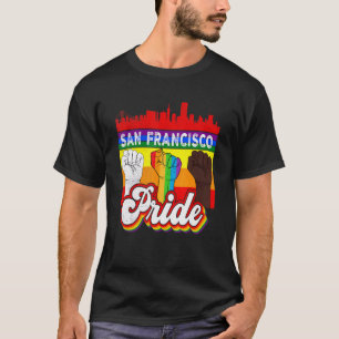 San Francisco Pride Rainbow Gay Pride Flag Lgbt T-Shirt