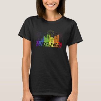 San Francisco Pride Skyline Pride Parade San Fran T-Shirt