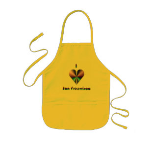 San Francisco -- Purple & Turquoise Kids Apron