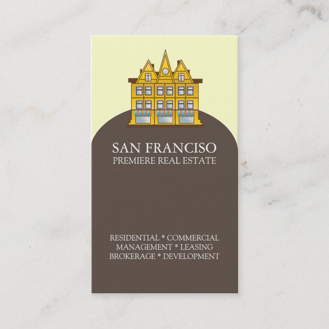 San Francisco Real Estate Business Card Template (Front)