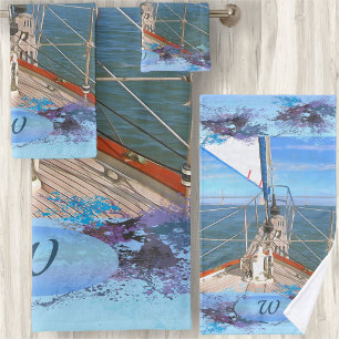 San Francisco Sailing 0869 Bath Towel Set