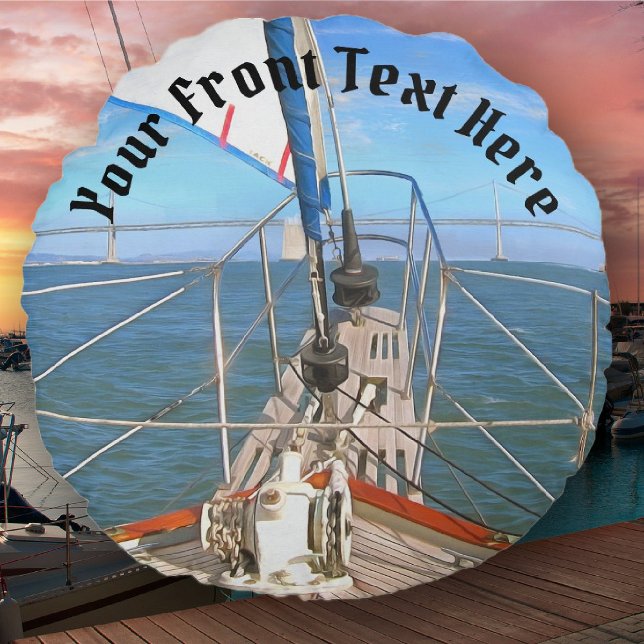 San Francisco Sailing 0869 Round Cushion (Creator Uploaded)