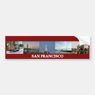 San Francisco Sites Bumper Sticker