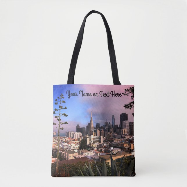 San Francisco Skyline #12 All Over Print Tote Bag (Front)