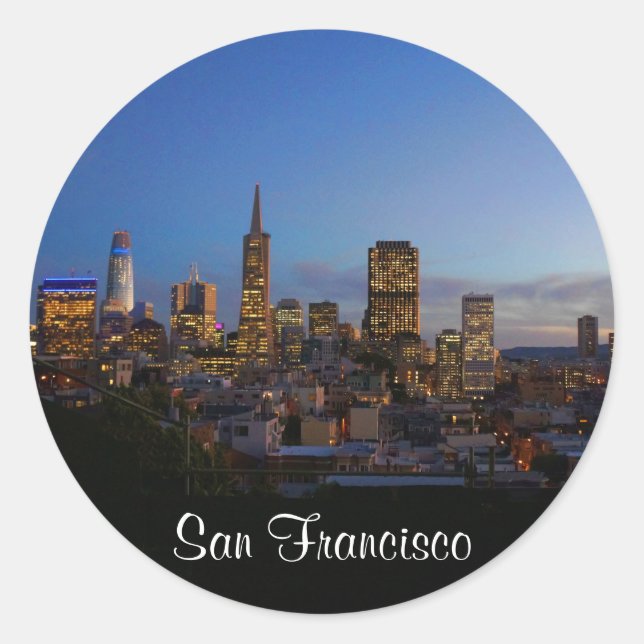 San Francisco Skyline #3 Stickers (Front)