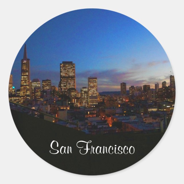 San Francisco Skyline #4 Stickers (Front)