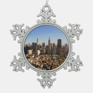 San Francisco Skyline #8 Snowflake Ornament