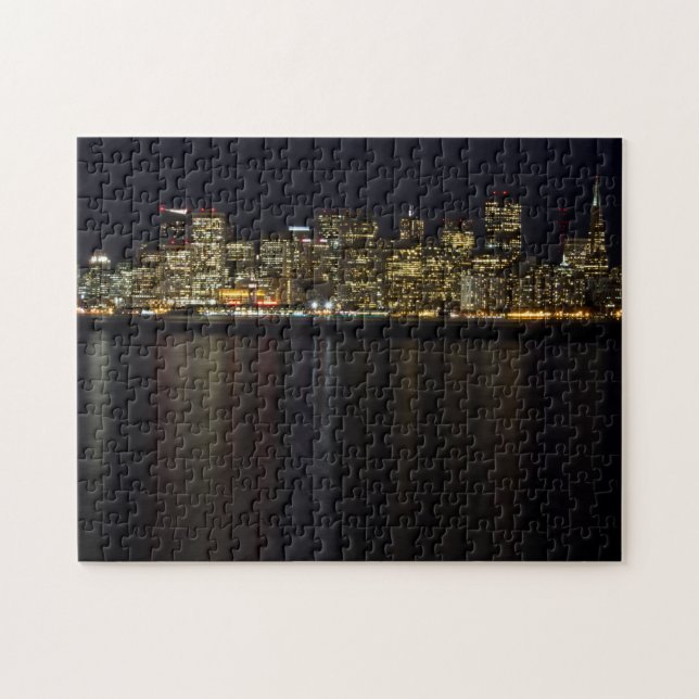 San Francisco Skyline at Night Puzzle (Horizontal)