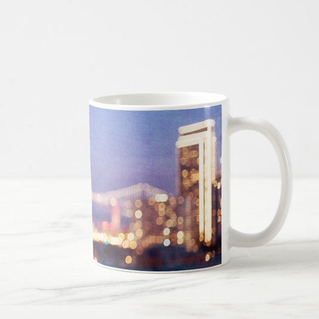 San Francisco Skyline Bokeh Lights Mug (Right)