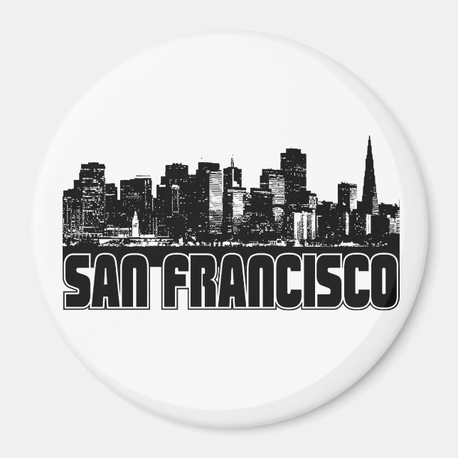 San Francisco Skyline Magnet (Front)