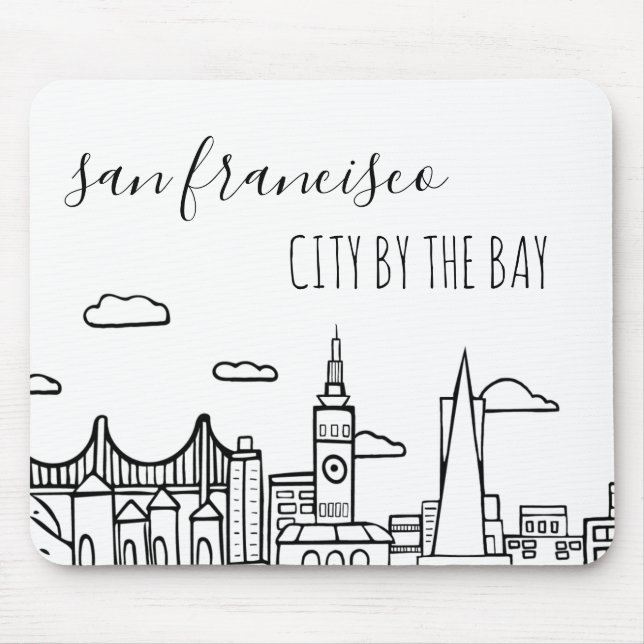 San Francisco Skyline Mouse Pad (Front)