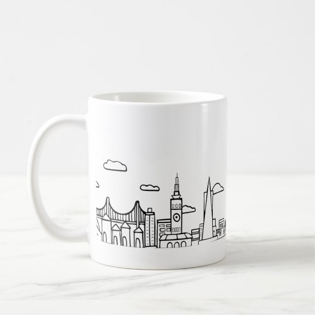 San Francisco Skyline Mug (Left)
