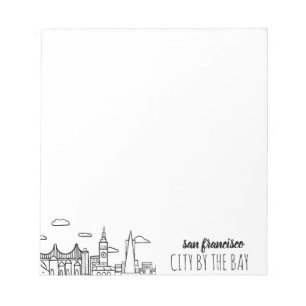 San Francisco Skyline Notepad